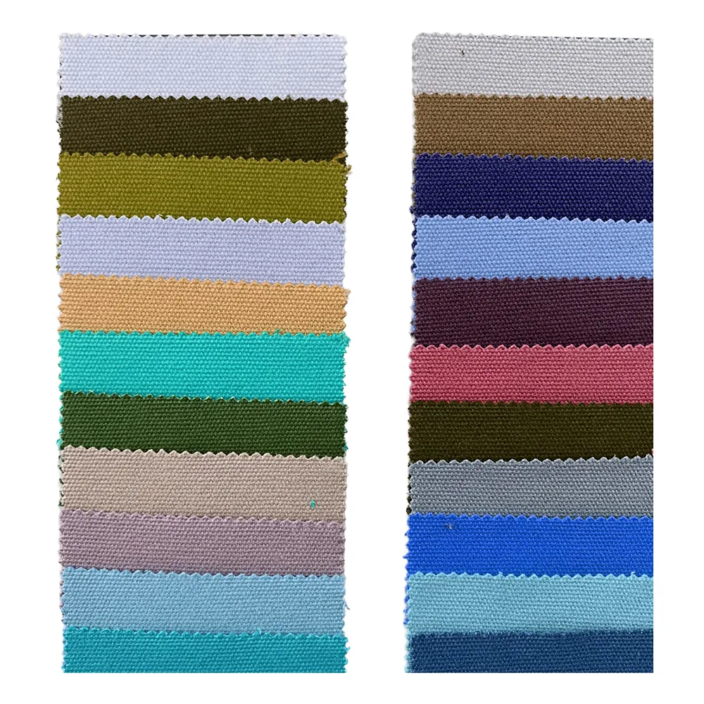 YX778 10*10S 280gsm 10 oz Wholesale Plain Woven 100 Cotton Canvas Fabric Breathable Cotton Fabric for Man's Shirts