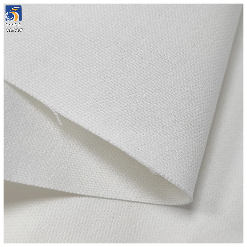 YX778 10*10S 280gsm 10 oz Wholesale Plain Woven 100 Cotton Canvas Fabric Breathable Cotton Fabric for Man's Shirts