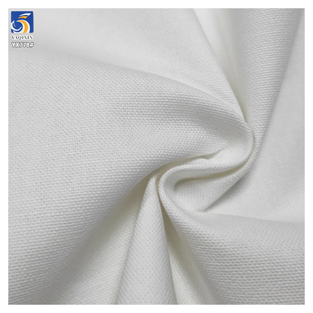YX778 10*10S 280gsm 10 oz Wholesale Plain Woven 100 Cotton Canvas Fabric Breathable Cotton Fabric for Man's Shirts