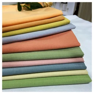 Summer New 200gsm Dyed Sand Washed Cotton Bead Canvas Fabric for Sales Men Casual Windbreaker Shorts Fabric