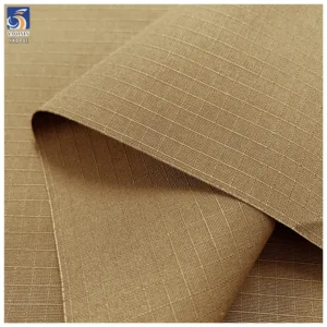 YX1481 230gsm 65% Polyester 35% Cotton Grid Jacquard Fabric for Workwear Pants Outdoor Trousers and Utility Apparel