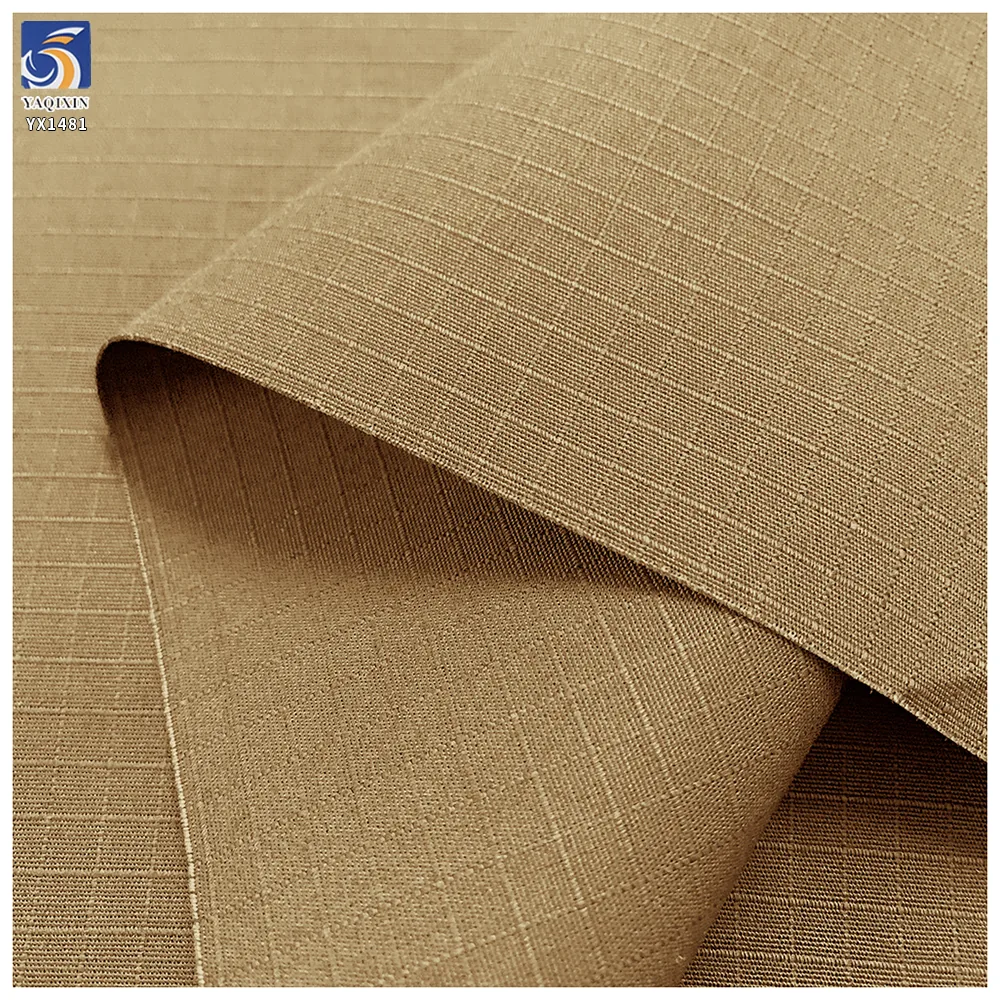 YX1481 230gsm 65% Polyester 35% Cotton Grid Jacquard Fabric for Workwear Pants Outdoor Trousers and Utility Apparel