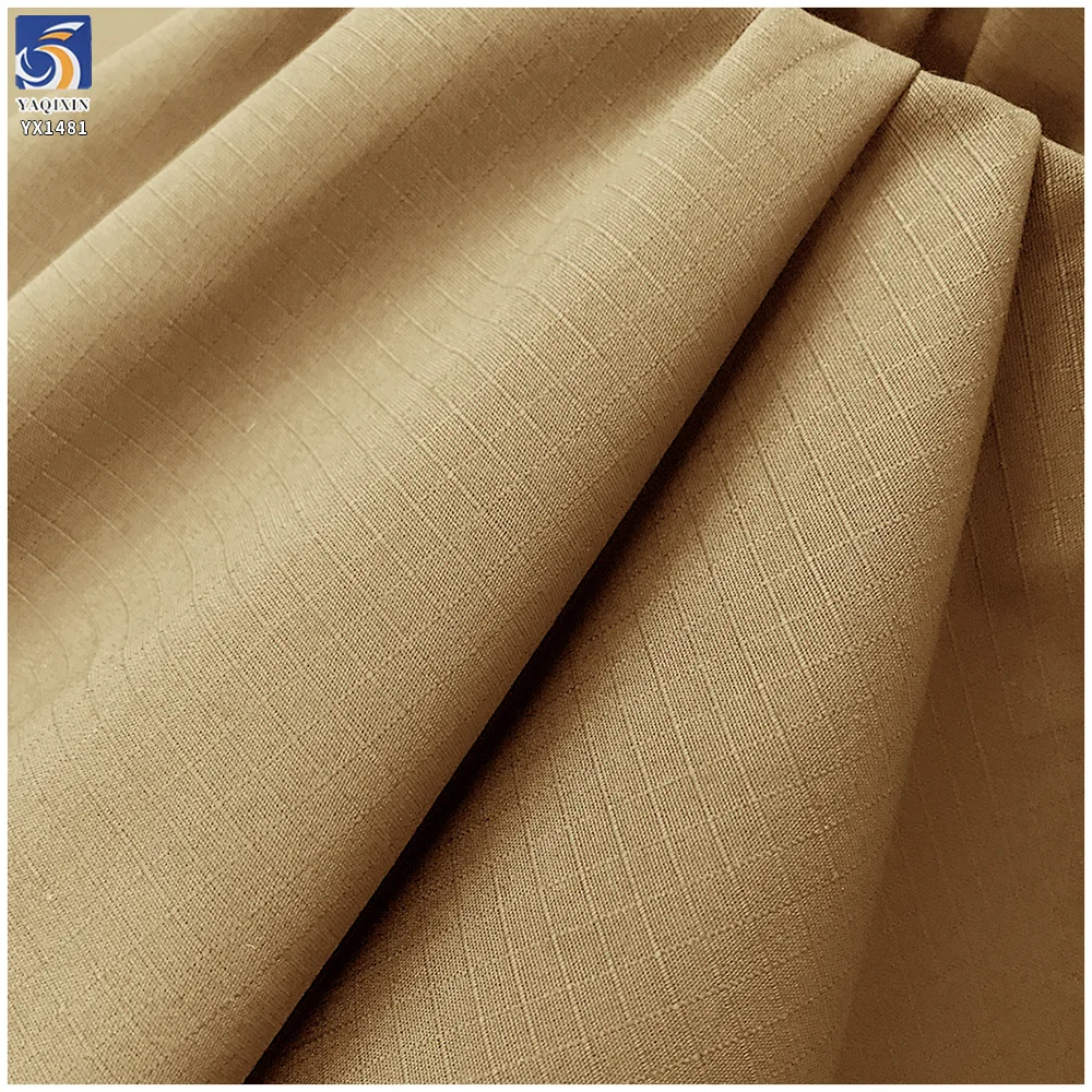 YX1481 230gsm 65% Polyester 35% Cotton Grid Jacquard Fabric for Workwear Pants Outdoor Trousers and Utility Apparel