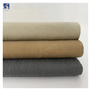 A2472 300gsm Heavyweight Khaki Lyocell Twill Fabrics Wholesale 40% Cotton 60% Lyocell Fabric for Men's Shirt Jacket