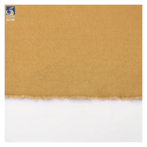 A2199 Ready Made High Quality 270gsm Woven Combed 100% Cotton Twill Fabric Khaki Twill Fabric for Shirts Skirts