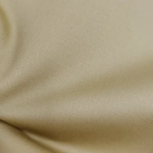 A2272 Khaki 255gsm Washed Polyester Cotton Spandex Stretchy Fabric 32*16 Twill Mercerized Cotton Fabric for Trousers