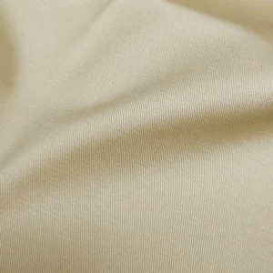A2272 Khaki 255gsm Washed Polyester Cotton Spandex Stretchy Fabric 32*16 Twill Mercerized Cotton Fabric for Trousers