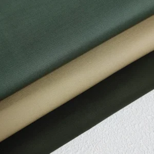 A2272 Khaki 255gsm Washed Polyester Cotton Spandex Stretchy Fabric 32*16 Twill Mercerized Cotton Fabric for Trousers