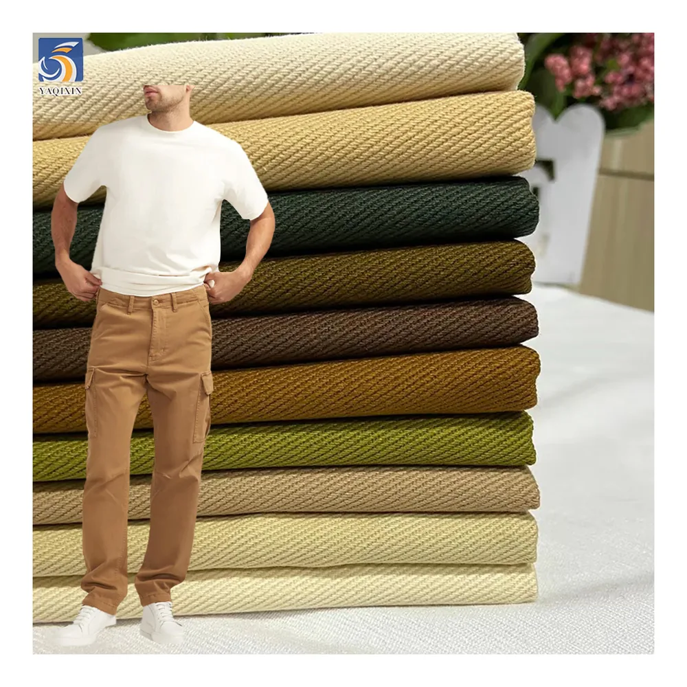 A2175 Guangzhou Manufacturer 300gsm 10S Washed 100% Cotton Twill Fabric for Workwear/Hat