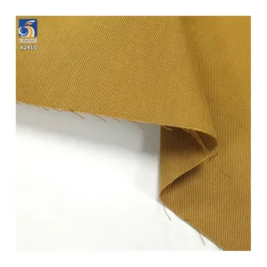 A2410 220gsm Soft Skin-friendly Dark Khaki Twill Chino Pants Fabric 65% Cotton 35% Lyocell Blend Cotton Twill Fabrics