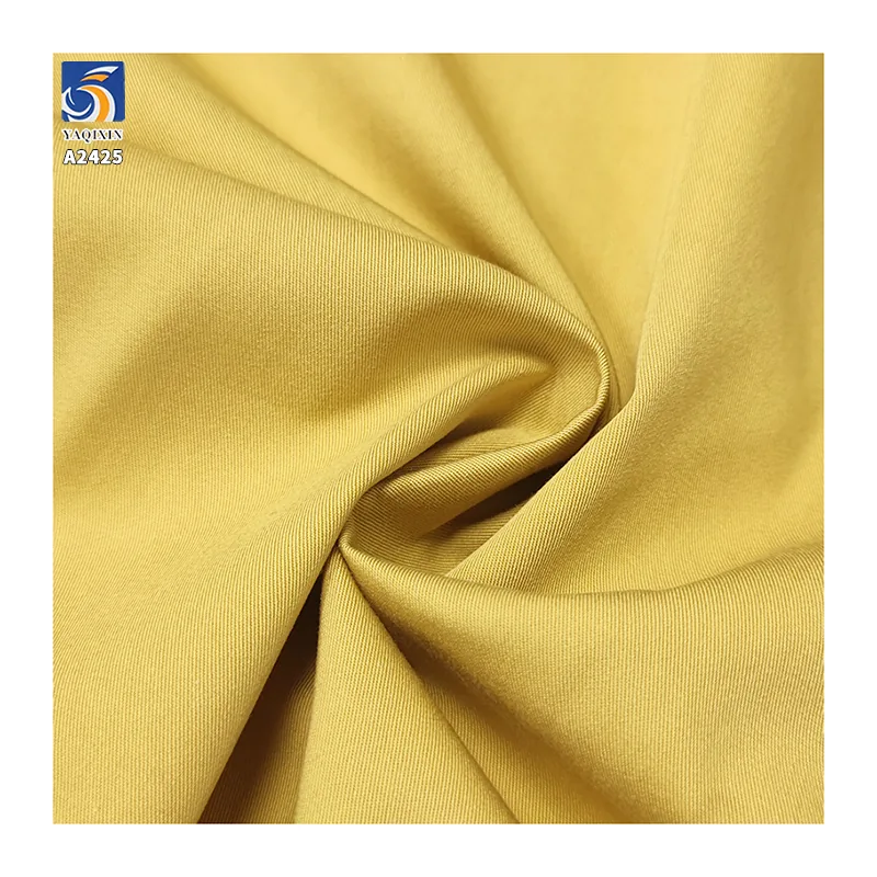 A2425 200g/m² 60% Cotton 40% Modal Blend Fine Twill Fabric Skin-Friendly and Breathable Shirt Wide-Leg Pants Twill Fabric
