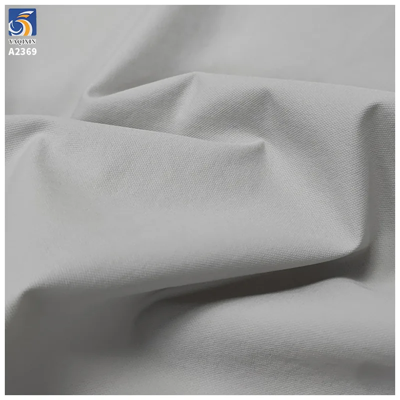 A2369 Combed T800 97% Cotton 3% Spandex Woven Stretch Twill Fabric for Ready-Made Garments Silk Composite Silk Stretch Shirts