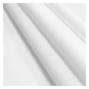 A2186-1 170gsm Wholesale Plain White Cotton Fabric 98% Cotton 2% Spandex Tackle Twill Fabric for Clothing Textile Bed Sheet