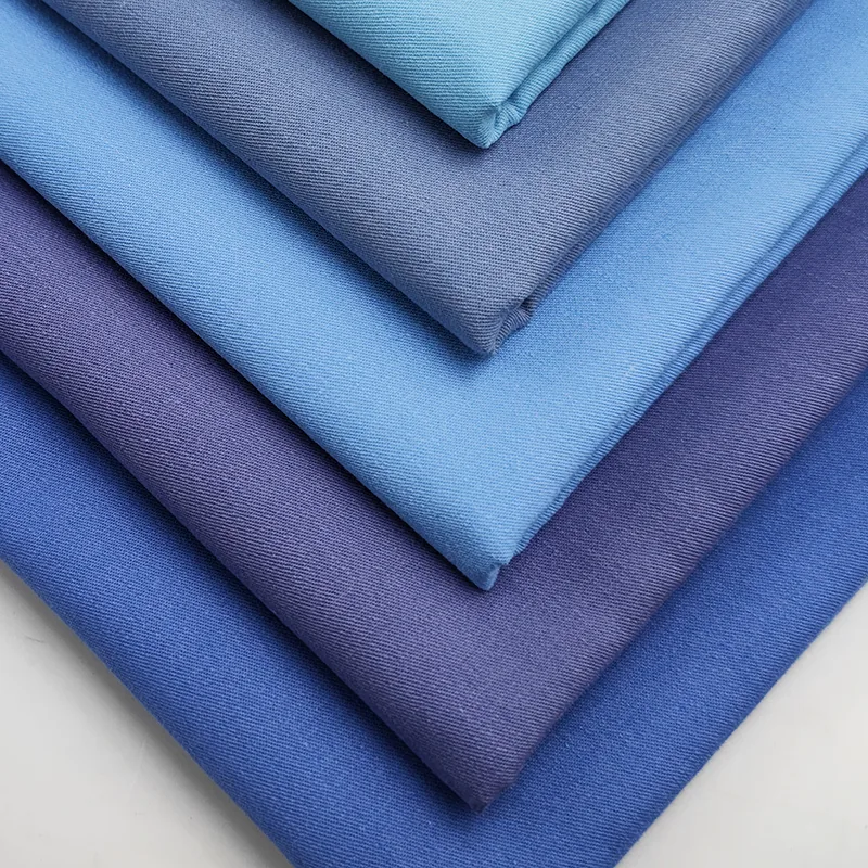 A2173 150gsm Hot Tranquil Blue Workwear Uniform Cotton Fabric Premium Men Woven Carhart 100% Cotton Twill Fabric