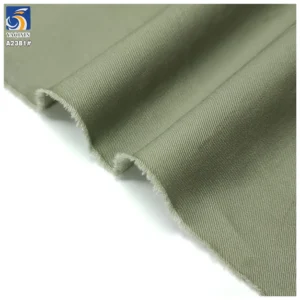 A2381 High Quality 190gsm Washed Ultra-Soft Plain Twill Cotton Fabric for Woman's Shirt Woven 100% Cotton Twill Fabric