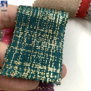 YX1620 95% Polyester 5% Spandex Foil Printed Stretch Knit Fabric Metallic Pattern Textile for Fashion Apparel and Garment