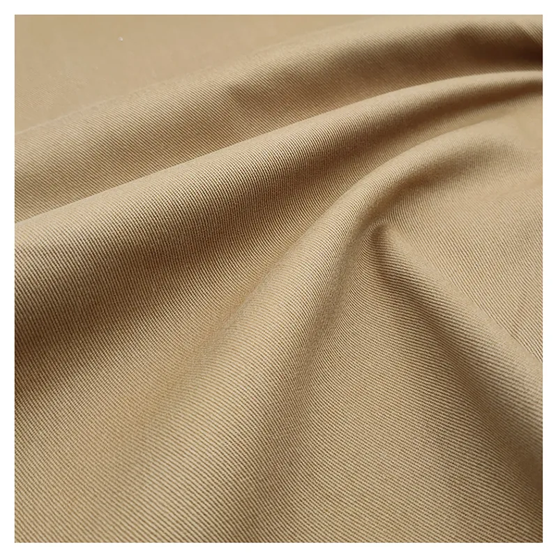 A2188 270gsm Khaki Chino 100%Cotton Twill Fabric Man Jacket Shirt Cotton Bengaline Fabric for Clothing Textile
