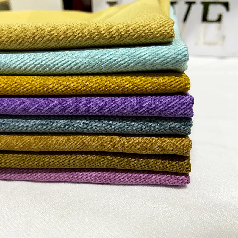 A2181 7S*7S 360gsm 100% Cotton Twill Factory Dyed  Workwear Fabric Heavyweight Coarse Card Twill Cotton Fabric