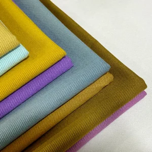 A2181 7S*7S 360gsm 100% Cotton Twill Factory Dyed  Workwear Fabric Heavyweight Coarse Card Twill Cotton Fabric