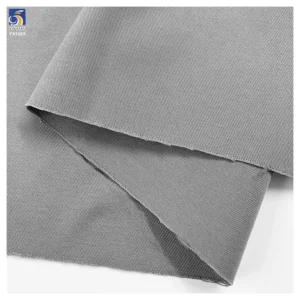 YX1169 Medium Weight 240gsm Gray and Khaki 3/3 Thick Twill Fabric Polyester Chiffon Twill Fabric for Trench Coat Woman