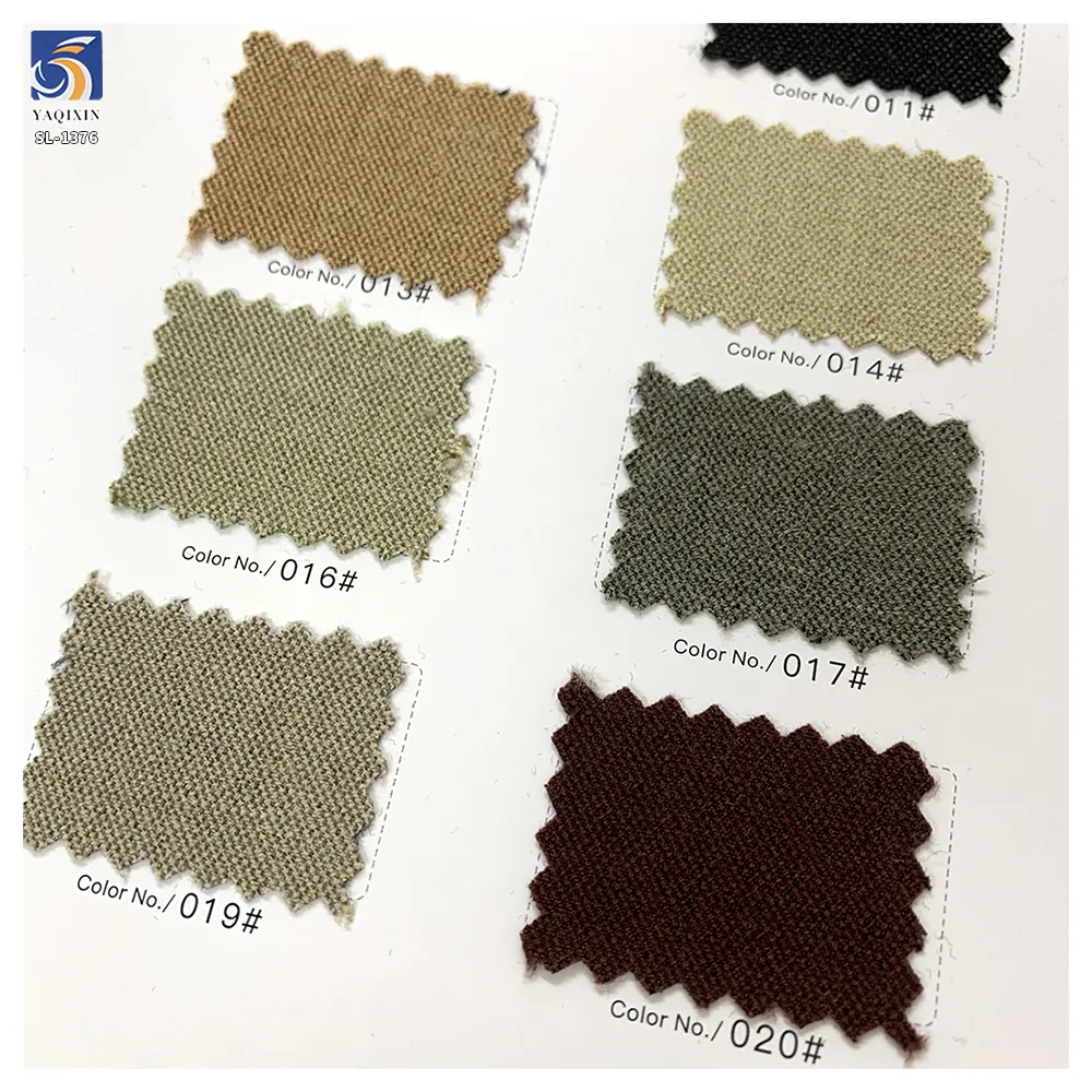 SL-1376 High Quality 280g Textured Thickened TR Cat Eye Polyester Viscose Spandex Stretch Suiting Khaki TR Fabric for Blazer