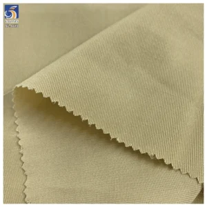 DV-6675 Factory Direct 115g 50% Cotton 50% Polyester Khaki Fine Twill Fabric 150cm Dress Shirt Twill Pants Fabric Textile