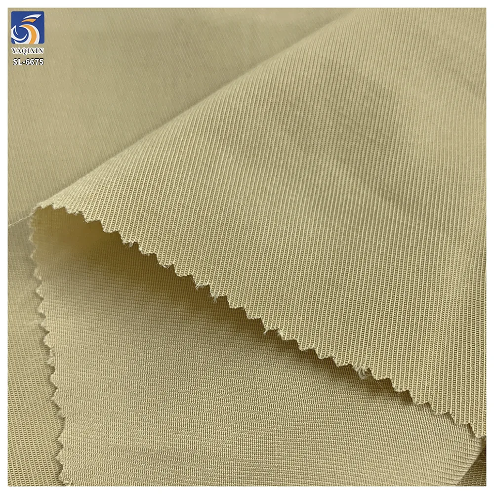 DV-6675 Factory Direct 115g 50% Cotton 50% Polyester Khaki Fine Twill Fabric 150cm Dress Shirt Twill Pants Fabric Textile