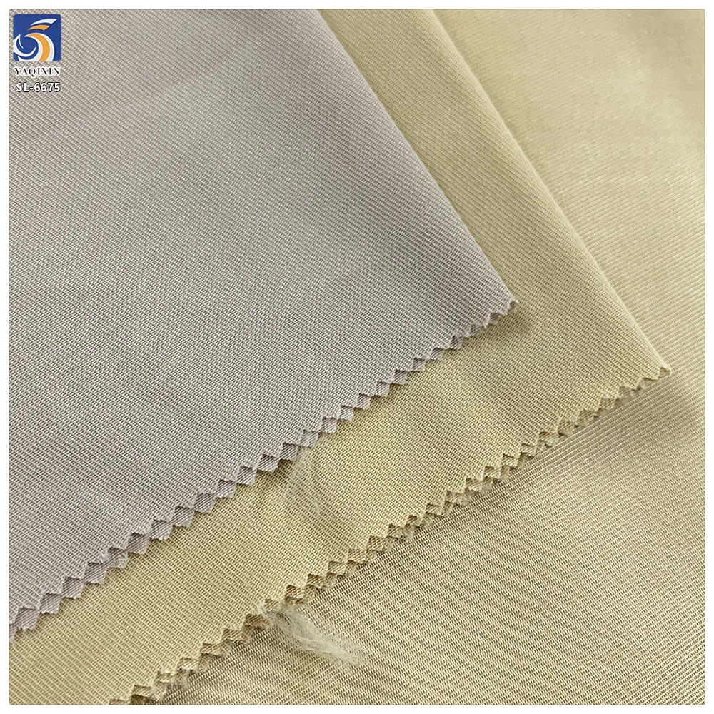 DV-6675 Factory Direct 115g 50% Cotton 50% Polyester Khaki Fine Twill Fabric 150cm Dress Shirt Twill Pants Fabric Textile