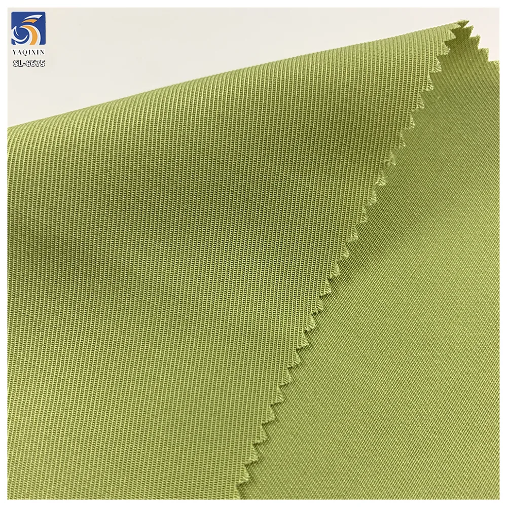DV-6675 Factory Direct 115g 50% Cotton 50% Polyester Khaki Fine Twill Fabric 150cm Dress Shirt Twill Pants Fabric Textile