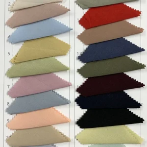 DV-6675 Factory Direct 115g 50% Cotton 50% Polyester Khaki Fine Twill Fabric 150cm Dress Shirt Twill Pants Fabric Textile