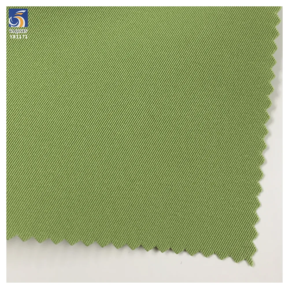 YX1171 China 100 Polyester Khaki Twill Fabric Roll Woven 240gsm 2/2 Cheap Thick Twill Fabric for Women's Pants Coats and Skirts