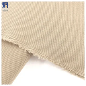 YX1171 China 100 Polyester Khaki Twill Fabric Roll Woven 240gsm 2/2 Cheap Thick Twill Fabric for Women's Pants Coats and Skirts
