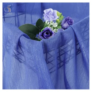 Cheap Prices 100% Polyester Wrinkled Chiffon Fabric Non-Stretch Plain Poly Bright Silk Crepe Fabric by the Yard