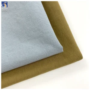 Y-211 High Quality 150g 1 Meter MOQ 100 Polyester Silky Cotton Feel Water Repellent Fabric 160cm for Jacket Trench Coat Pant