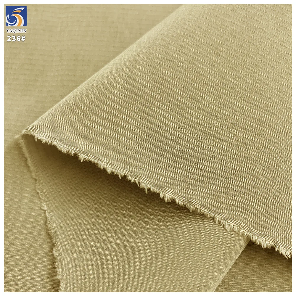Y-236 115g China Supplier Material 100% Polyester 6x2mm Stripe Jacquard Cotton Feel Fabric 150cm for Men's Casual Pants
