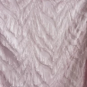 YX1544 Long Fringe Fil Coupe Chiffon Fabric 150CM Wide Woven Jacquard Material for Fashion Dresses and Tops