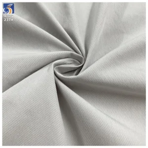 Y-237 110g No Washing/Easy Care Light Grey Woven 100% Polyester Fine Twill Fabric 150cm for Pants Casual Trousers