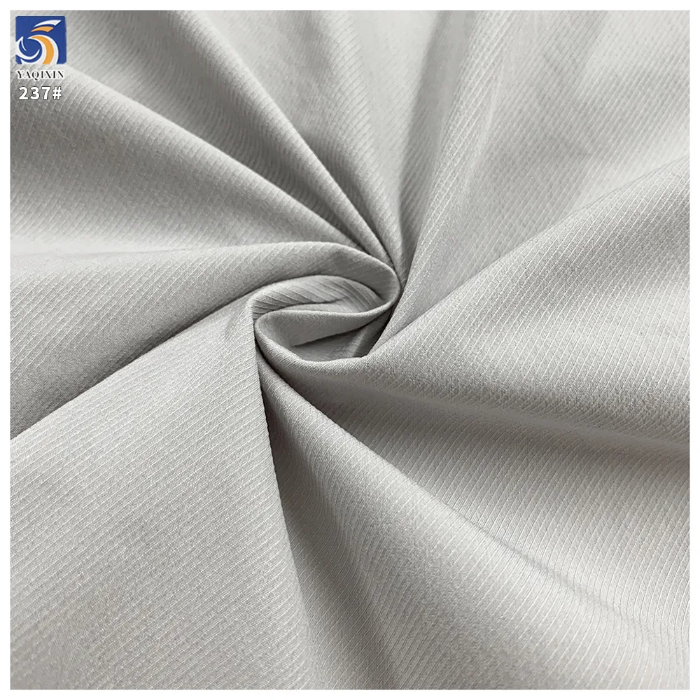 Y-237 110g No Washing/Easy Care Light Grey Woven 100% Polyester Fine Twill Fabric 150cm for Pants Casual Trousers