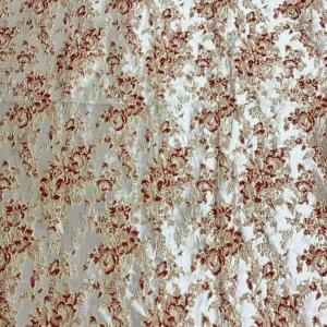 YX1353 China Supplier Custom Golden 3D Embossed Lurex Brocade Fabric for Women Dress Luxurious Brocade Fabrics Textile