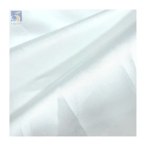 YX135# High Quality Thickened Wedding Satin Fabric 100D*300D White 100% Polyester Bridal Dress Satin Fabric