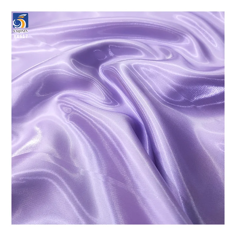 YX617 Inexpensive Satin Fabric China Width 150cm 110gsm Shiny Glossy Polyester Satin Fabric for Party Dress Making
