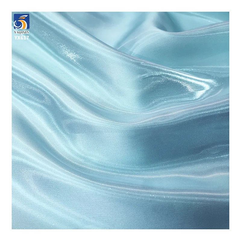 YX617 Inexpensive Satin Fabric China Width 150cm 110gsm Shiny Glossy Polyester Satin Fabric for Party Dress Making