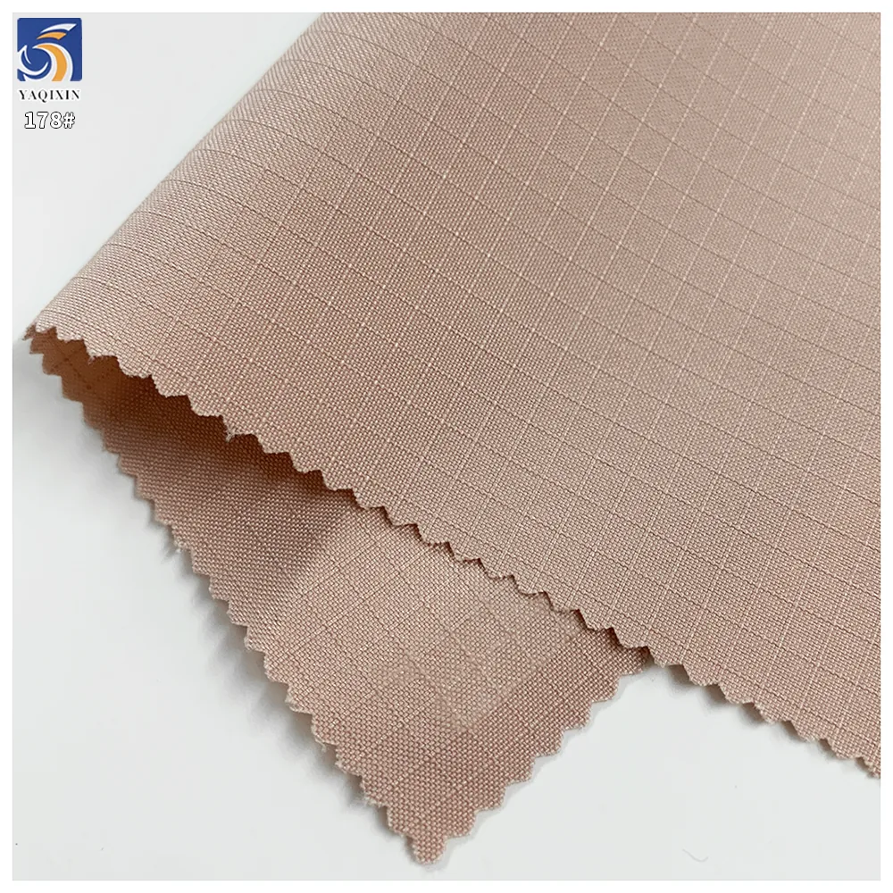 Y-178 T400 Fabric 160g 0.3cm Plaid 100% Polyester Breathable Oxford Fabric 160cm for Jacket RTS Wholesale
