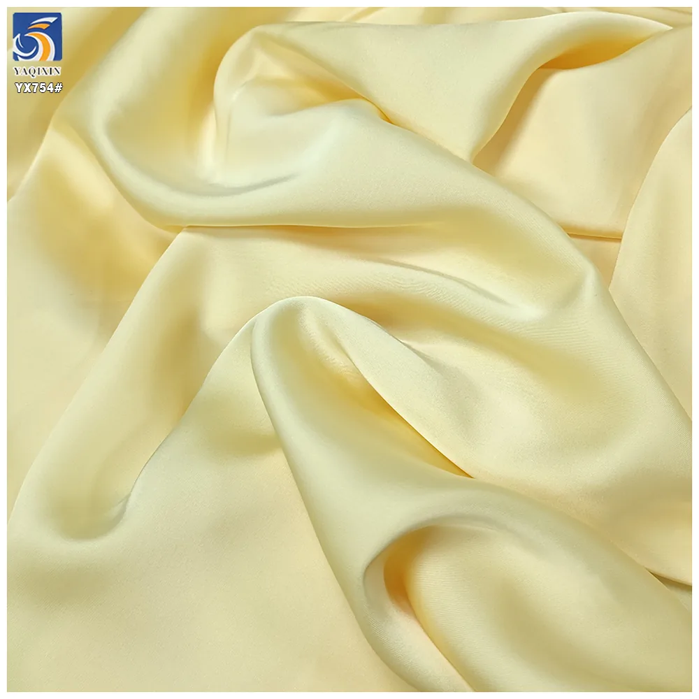 YX754 2025 Spring New Fabrics 180gsm Soft and Silky 100 Polyester Double-Faced Satin Satin Fabric for Woman Dresses