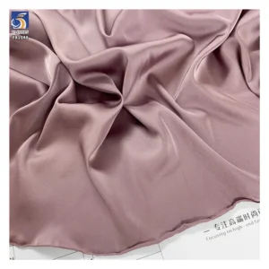 YX1048 150gsm Acetic Acid Silky Skin-Friendly Apparel Dress Satin Soft Fabric Polyester Spandex Stretch Matte Satin Fabric