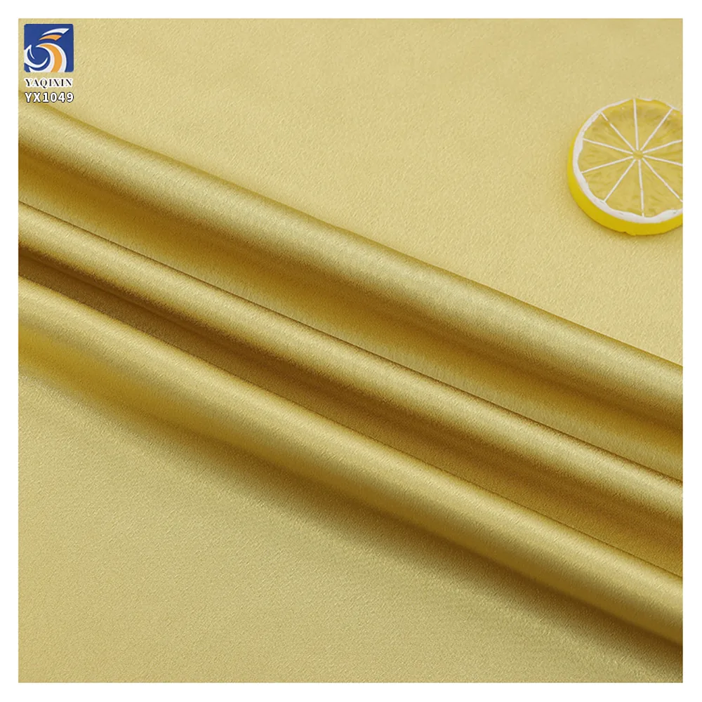 YX1049 110gsm Matte Satin Fabric for Women's Sleepwear Apparel Dress Comfortable Drape Plain Woven Stretch Satin Fabric