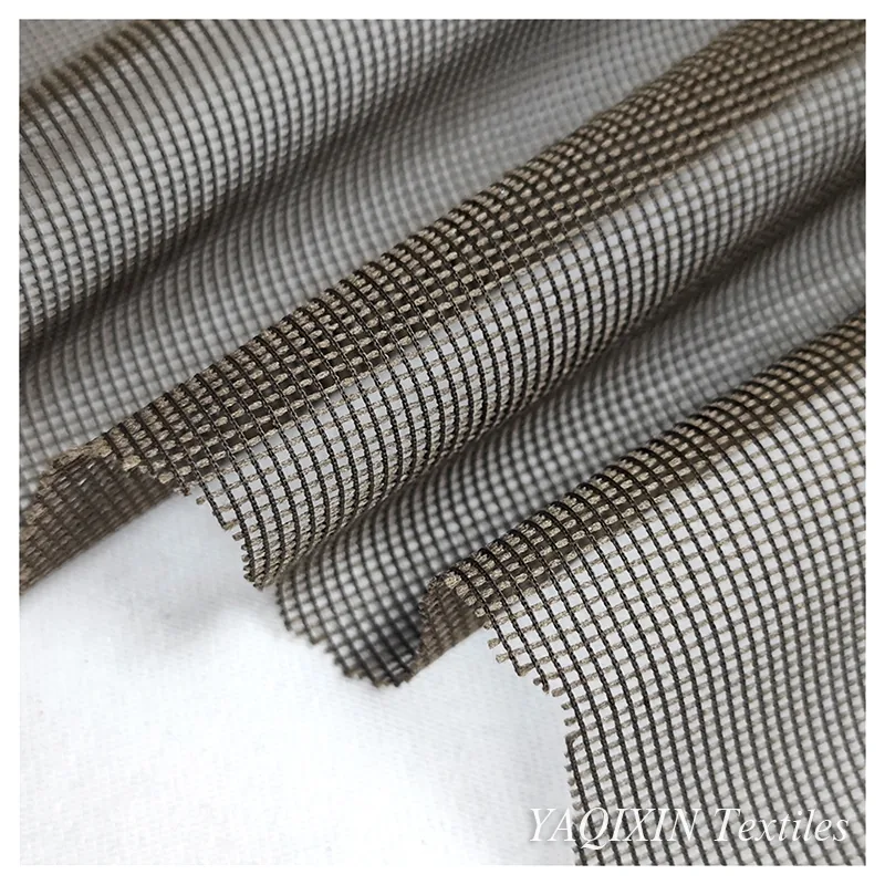 100D 90gsm 1.6 m Warp Knitted Rhombus Mesh Tulle Fabric 100 Polyester Material Mosquito Net Fabric Roll Supplier