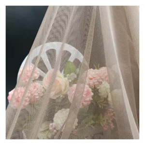 YS-008 100%Polyester 50A Soft Silk Tulle Mesh Fabric Wedding Mosquito Net Fabric(High Density)