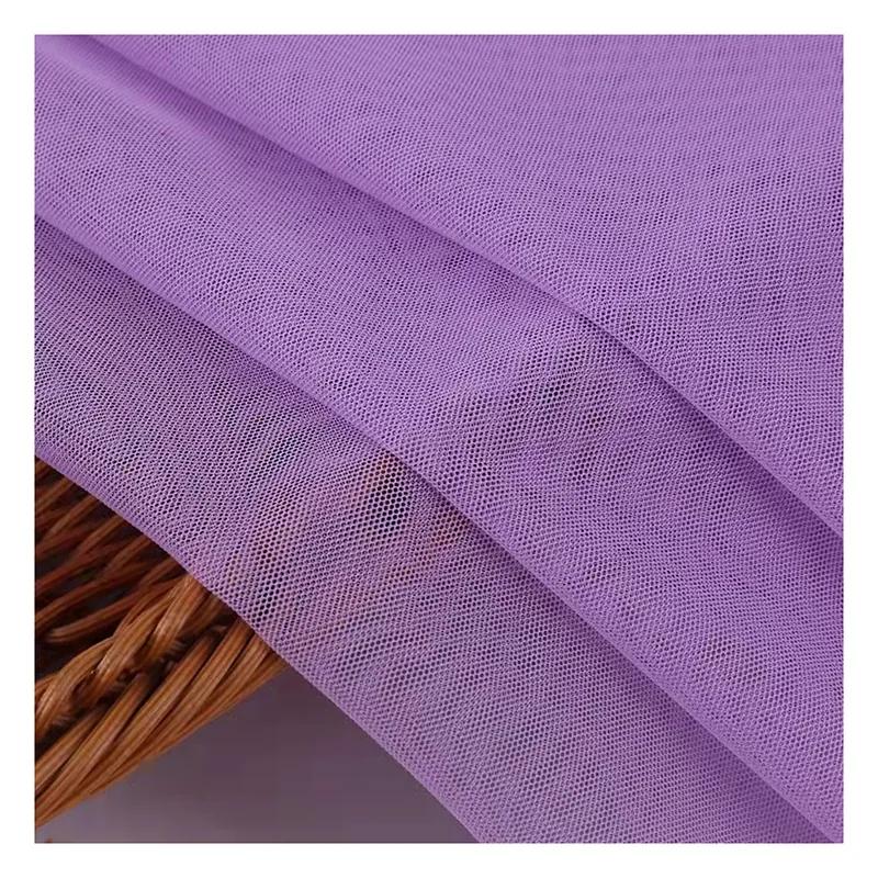 YS-008 100%Polyester 50A Soft Silk Tulle Mesh Fabric Wedding Mosquito Net Fabric(High Density)