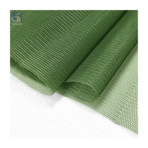 YX133 Environmental Certification 135gsm 100% Polyester Rpet Fabric Recycled Hard Mesh Fabric for Cap Bags